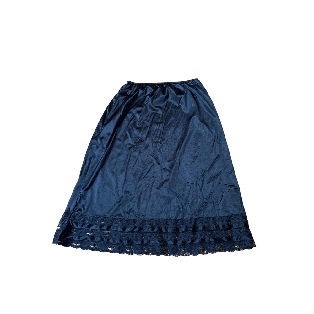 Movie‎ Star Half Slip Skirt Women Black Lace Trim Vintage Style SIZE 2X